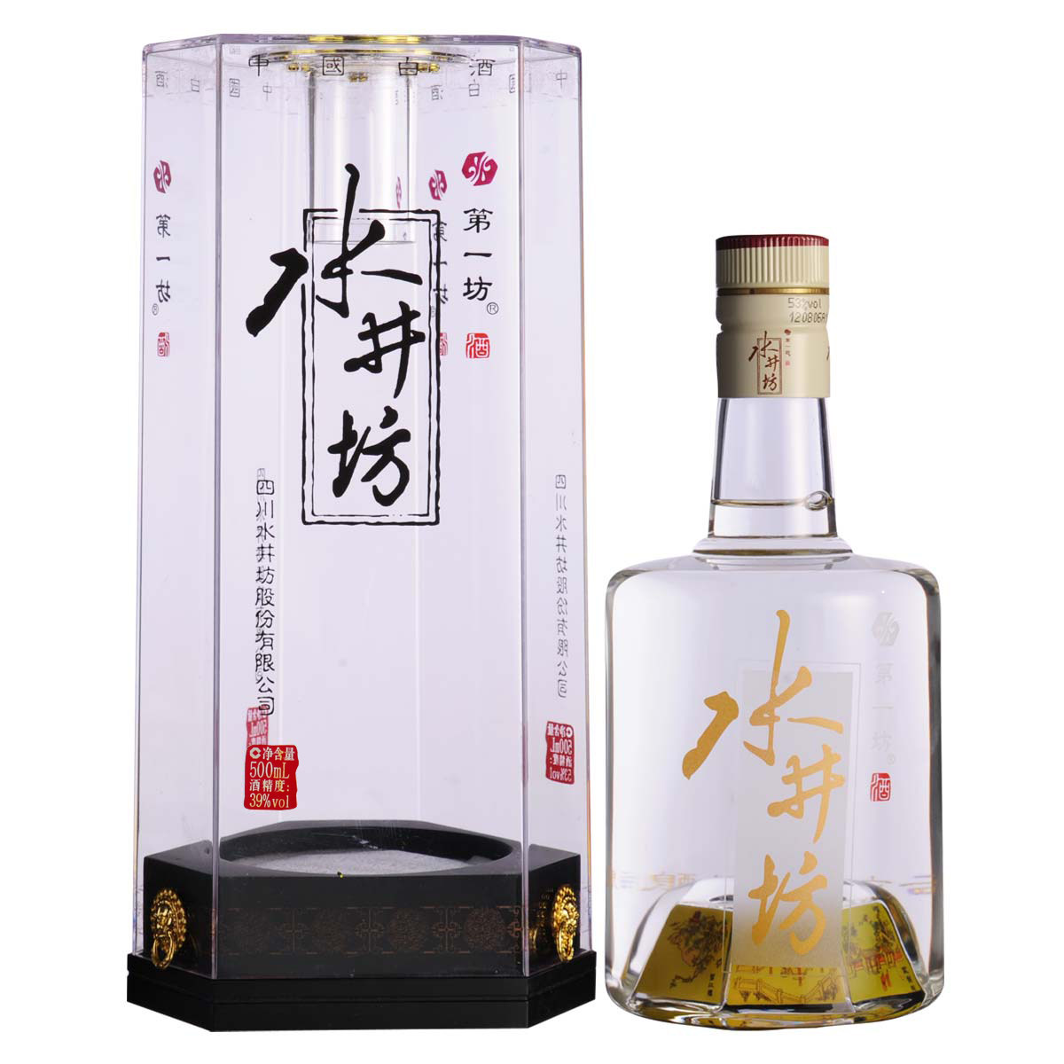 正品,物流及时,很好       名酒  水井坊39度500ml浓香型白酒 水晶装